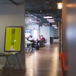 modern office with people in a meeting